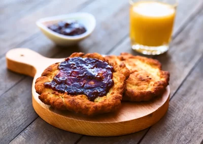 Lángos als süße Variante