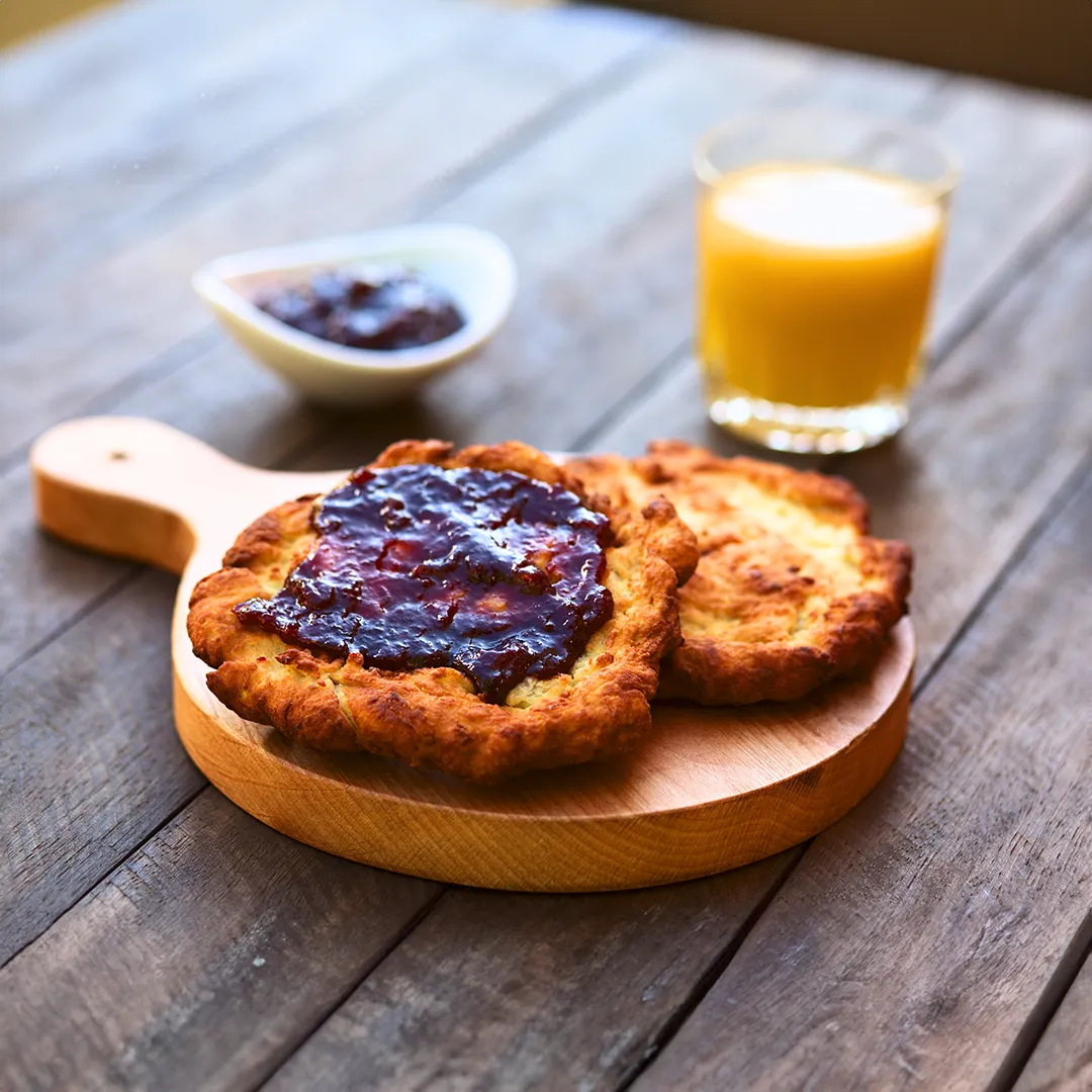 Langosch klassisch a la Mama